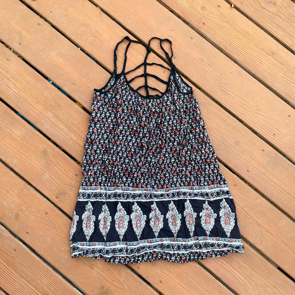 Black Patterned Dress 🖤